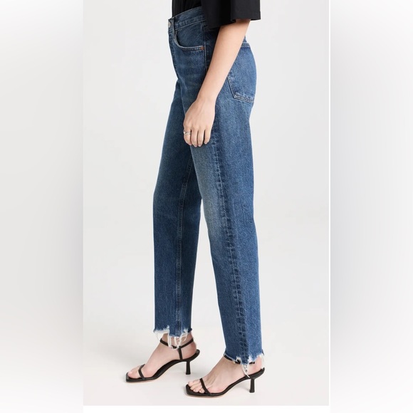 Agolde Riley High Rise Crop Jeans - Picture 2 of 7